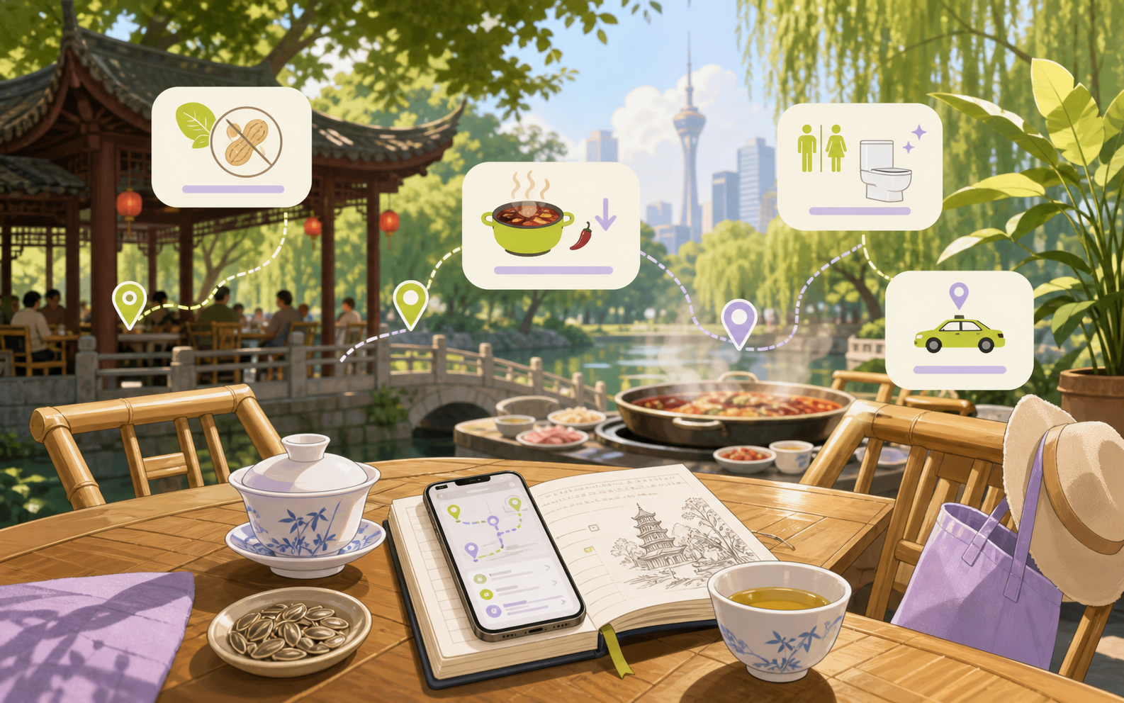 Chengdu live adjustment illustration
